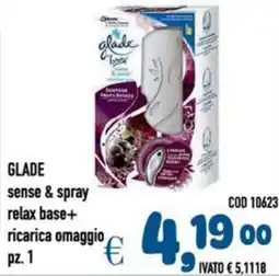 Del Prete Distribuzioni GLADE sense & spray relax base+ ricarica omaggio pz. 1 offerta
