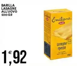 Vantaggio Cash&Carry Barilla lasagne all'uovo offerta