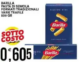 Vantaggio Cash&Carry Barilla pasta di semola formati tradizionali offerta