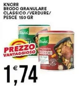 Vantaggio Cash&Carry Knorr brodo granulare classico/verdure/ pesce offerta
