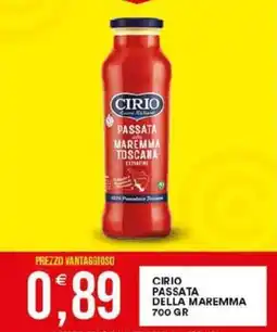Vantaggio Cash&Carry Cirio passata della maremma offerta
