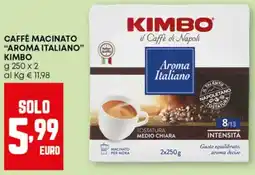 Pam Caffè macinato "aroma italiano" KIMBO offerta