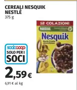 Coop Cereali Nesquik Nestlé offerta