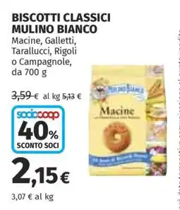 Coop Biscotti Classici Mulino Bianco offerta