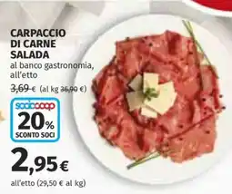Coop CARPACCIO DI CARNE SALADA offerta