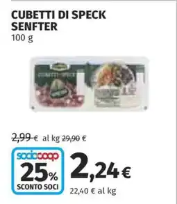 Coop CUBETTI DI SPECK SENFTER offerta