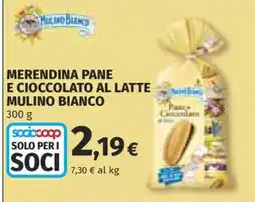 Coop MERENDINA PANE E CIOCCOLATO AL LATTE MULINO BIANCO offerta
