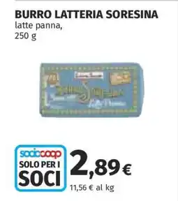 Coop Burro Latteria Soresina offerta