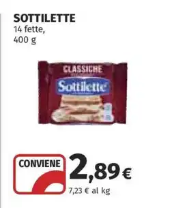 Coop Sottilette offerta