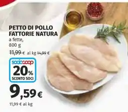 Coop PETTO DI POLLO FATTORIE NATURA offerta