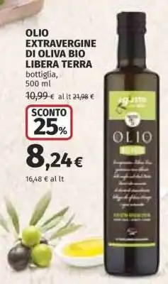 Coop OLIO EXTRAVERGINE DI OLIVA BIO LIBERA TERRA offerta