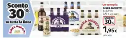 Coop BIRRA MORETTI offerta