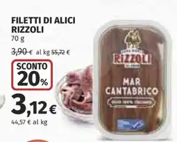 Coop Filetti di Alici Rizzoli offerta