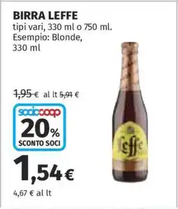 Coop Birra Leffe offerta
