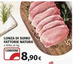 Coop LONZA DI SUINO FATTORIE NATURA offerta
