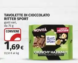 Coop TAVOLETTE DI CIOCCOLATO RITTER SPORT offerta