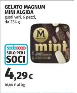 Coop GELATO MAGNUM MINI ALGIDA offerta