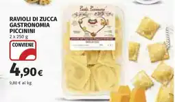 Coop RAVIOLI DI ZUCCA GASTRONOMIA PICCININI offerta