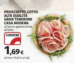 Coop Prosciutto Cotto Alta Qualità Gran Tenerone Casa Modena offerta