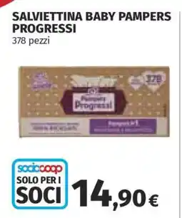 Coop SALVIETTINA BABY PAMPERS PROGRESSI offerta