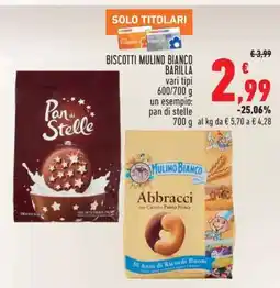 Conad Biscotti Mulino Bianco Barilla offerta