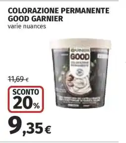Coop COLORAZIONE PERMANENTE GOOD GARNIER offerta