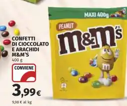 Coop CONFETTI DI CIOCCOLATO E ARACHIDI M&M'S offerta