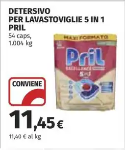 Coop DETERSIVO PER LAVASTOVIGLIE 5 IN 1 PRIL offerta