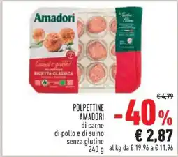 Conad Polpettine Amadori offerta