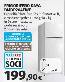 Coop FRIGORIFERO DAYA DMDP204EWE offerta