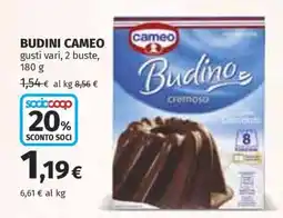 Coop BUDINI CAMEO offerta