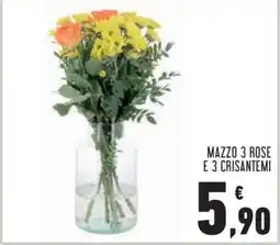 Conad MAZZO 3 ROSE E 3 CRISANTEMI offerta