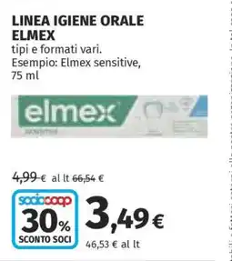 Coop LINEA IGIENE ORALE ELMEX offerta