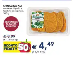 Esselunga SPINACINA AIA offerta