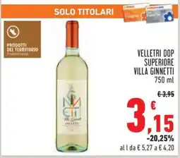 Conad VELLETRI DOP SUPERIORE VILLA GINNETTI offerta