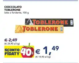 Esselunga Cioccolato Toblerone offerta