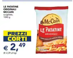 Esselunga LE PATATINE ORIGINALI MCCAIN offerta