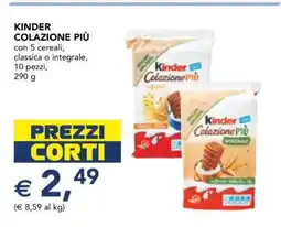 Esselunga KINDER COLAZIONE PIÙ offerta