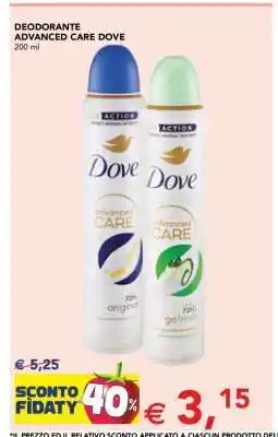 Esselunga DEODORANTE ADVANCED CARE DOVE offerta