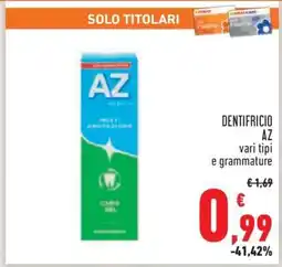 Conad DENTIFRICIO AZ offerta
