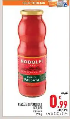 Conad Passata di Pomodoro Rodolfi offerta