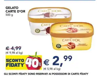 Esselunga Gelato Carte D'Or offerta