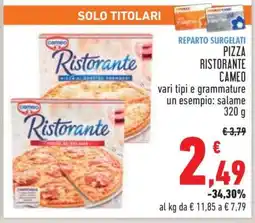 Conad PIZZA RISTORANTE CAMEO offerta
