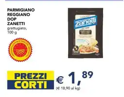 Esselunga PARMIGIANO REGGIANO DOP ZANETTI offerta