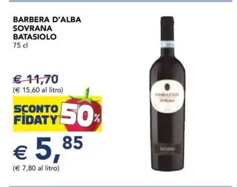 Esselunga Barbera D'Alba Sovrana Batasiolo offerta