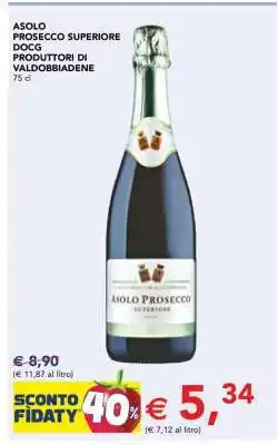 Esselunga Asolo Prosecco Superiore DOCG Produttori di Valdobbiadene offerta