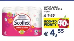 Esselunga Scottex Carta Casa Amore di Casa offerta