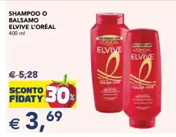 Esselunga Shampoo o Balsamo Elvive L'Oréal offerta