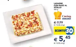Esselunga Lasagne con ragù al vitello offerta