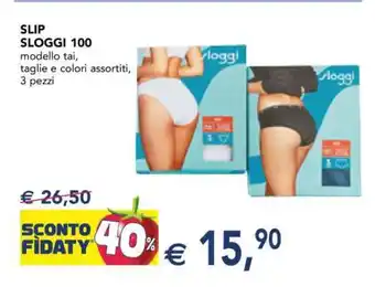 Esselunga SLIP SLOGGI 100 offerta